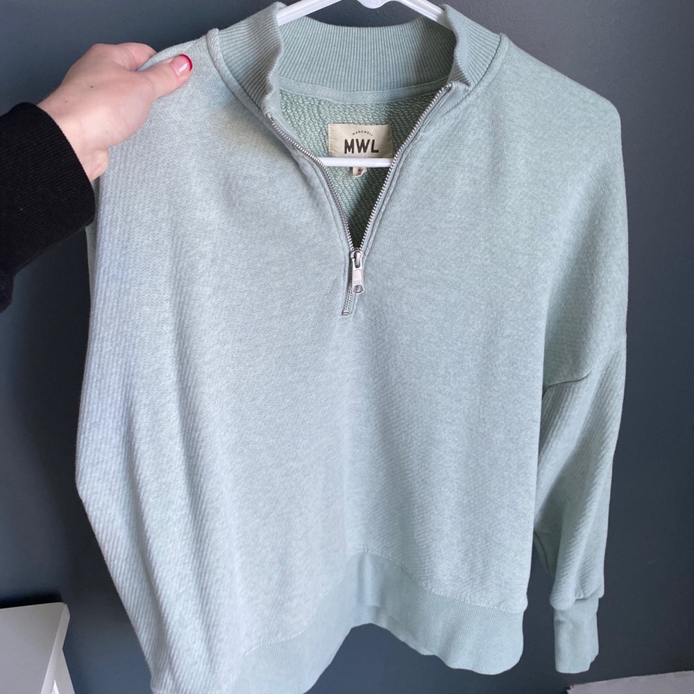 Madewell Quarter Zip Sweater
